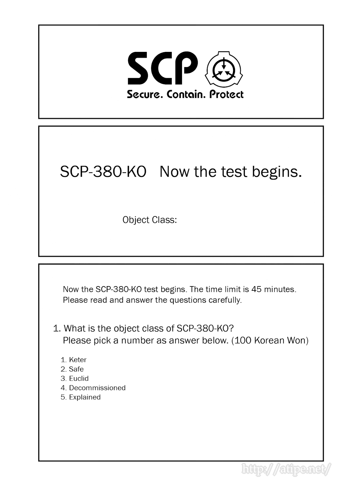 Oversimplified SCP Chapter 62 page 1 - Chapter 62: SCP-380-KO