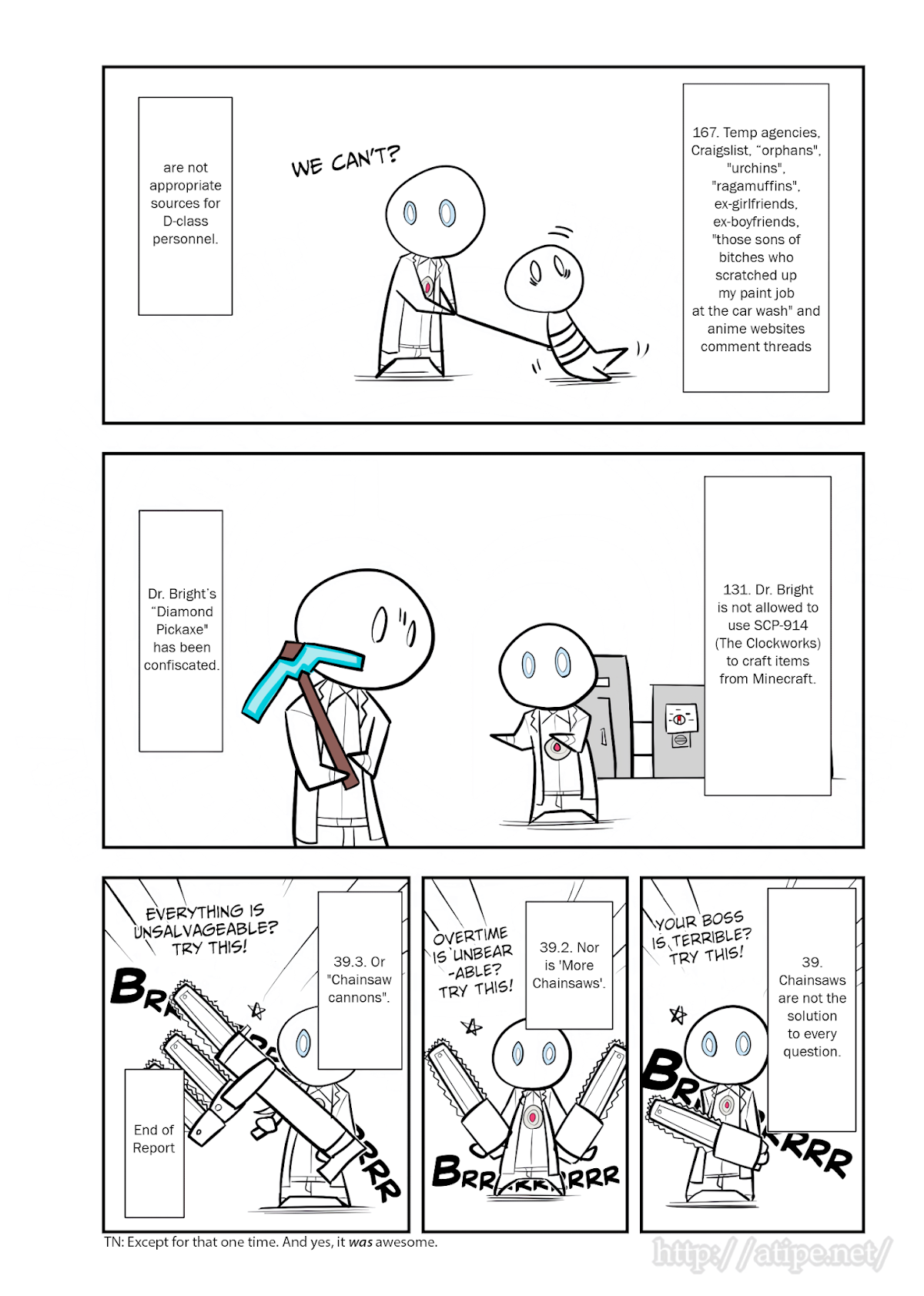 Oversimplified SCP Chapter 87 page 4 - Chapter 87: The Things Dr Bright Is Not Allowed To Do At The Foundation, Part 2