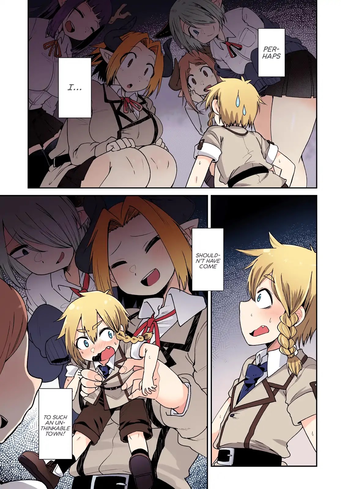 Oversized Sextet Chapter 1 page 1 - Chapter 1: The Giantess and the Transfer Student
