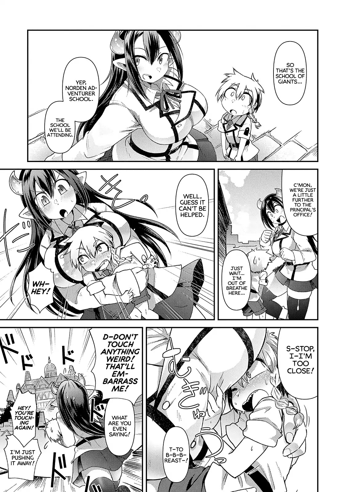 Oversized Sextet Chapter 1 page 20 - Chapter 1: The Giantess and the Transfer Student