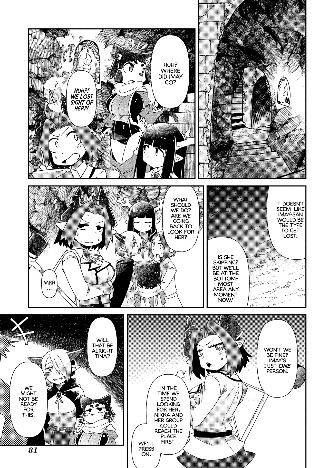 Oversized Sextet Chapter 10 page 1 - Chapter 10: The Giantess and The Dungeon Hunt Part 2