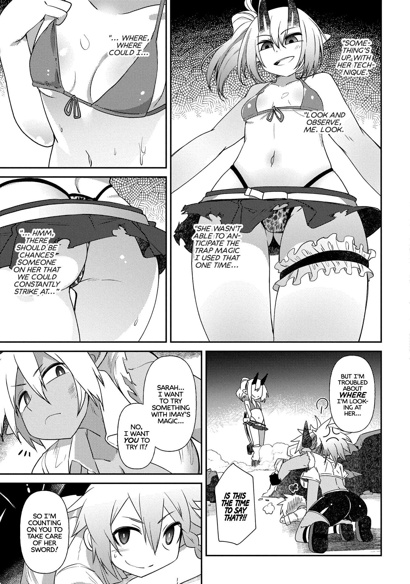 Oversized Sextet Chapter 10 page 13 - Chapter 10: The Giantess and The Dungeon Hunt Part 2