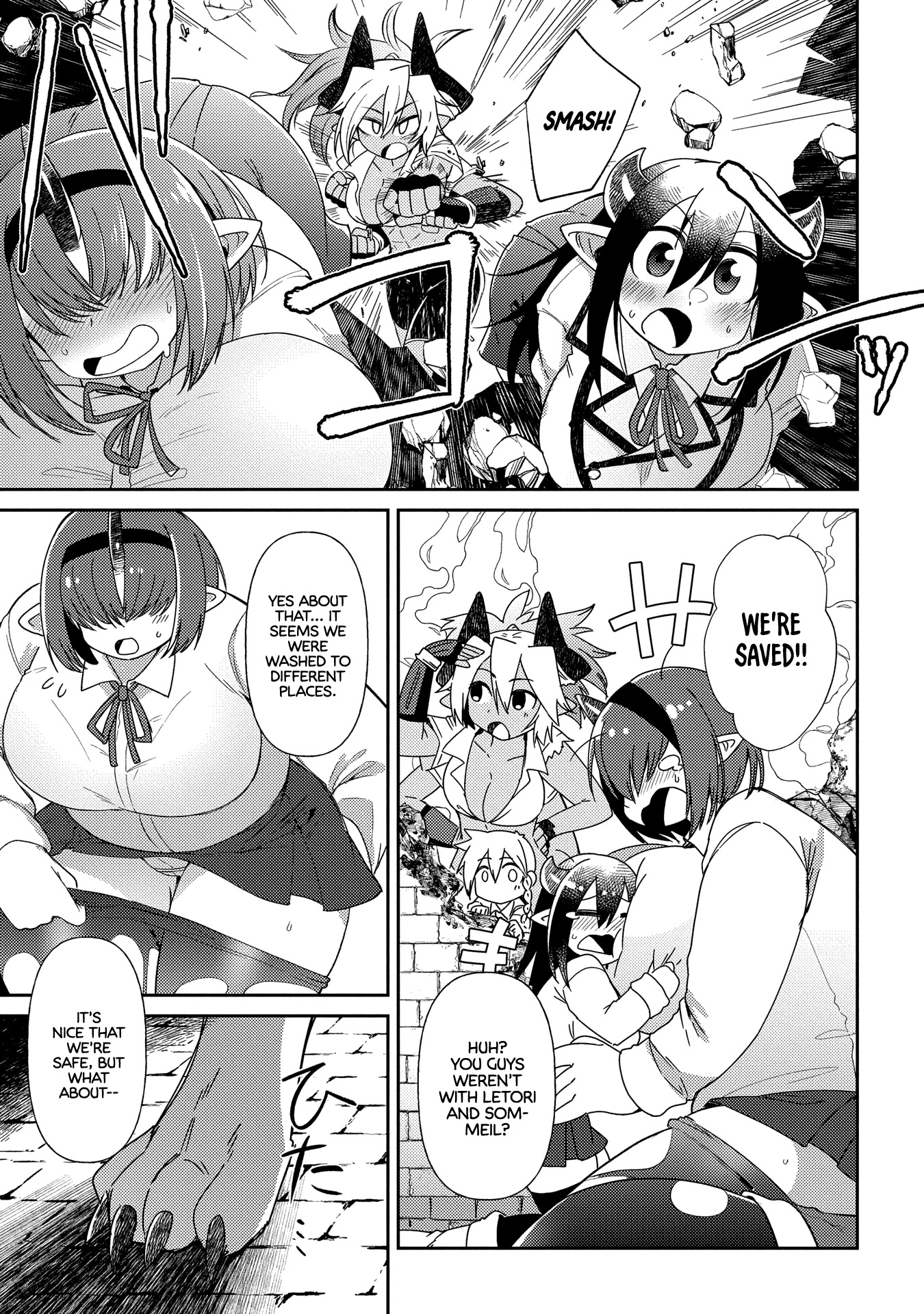 Oversized Sextet Chapter 10 page 21 - Chapter 10: The Giantess and The Dungeon Hunt Part 2
