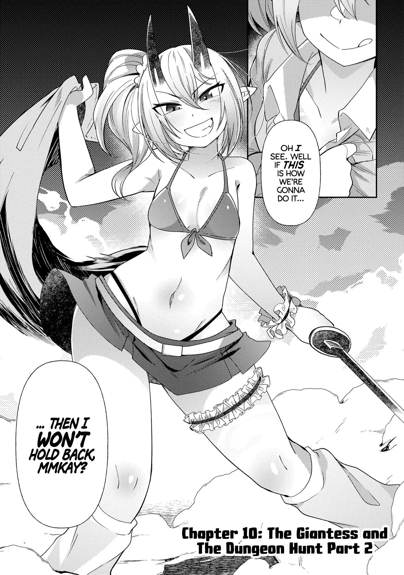 Oversized Sextet Chapter 10 page 3 - Chapter 10: The Giantess and The Dungeon Hunt Part 2