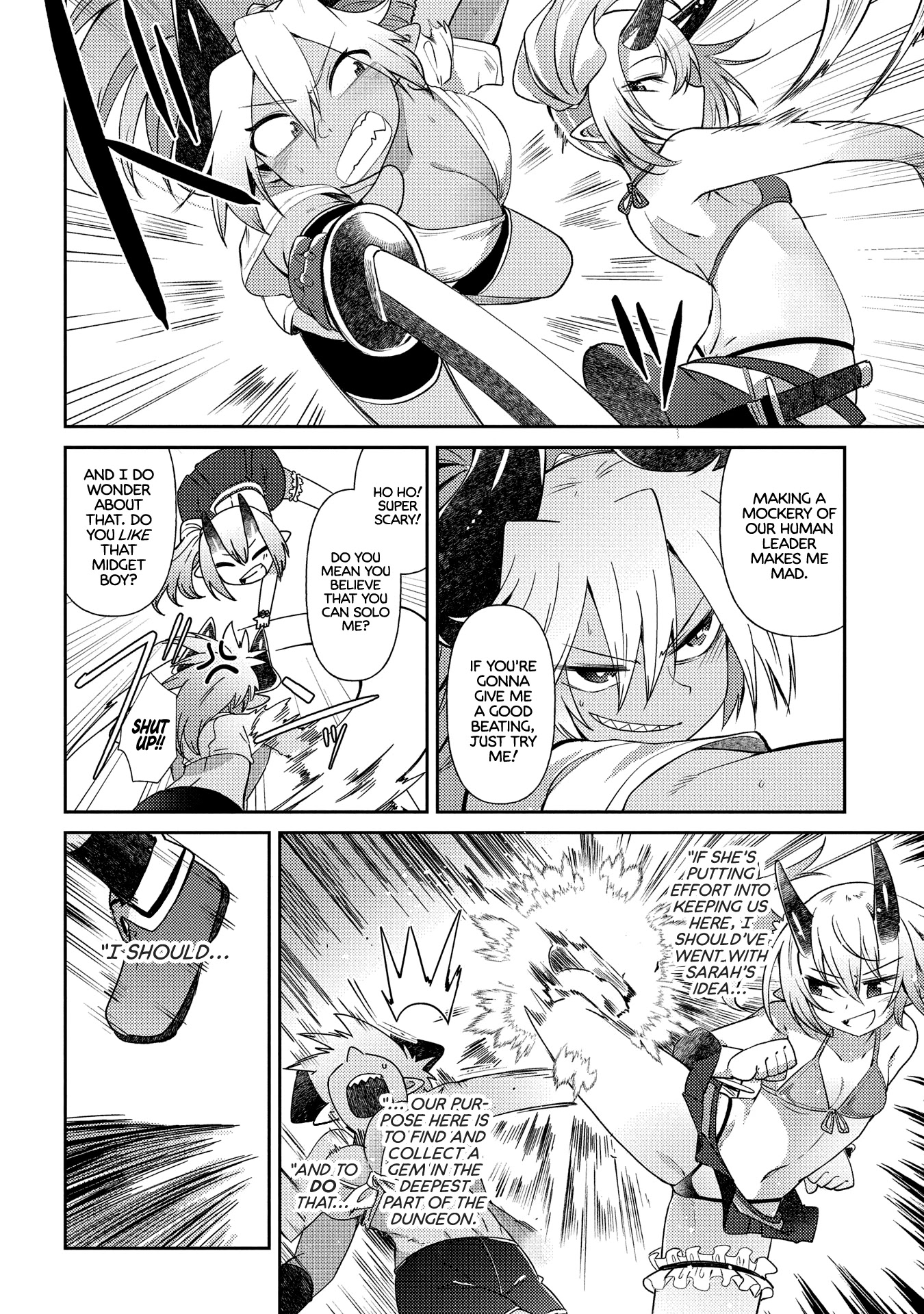 Oversized Sextet Chapter 10 page 8 - Chapter 10: The Giantess and The Dungeon Hunt Part 2