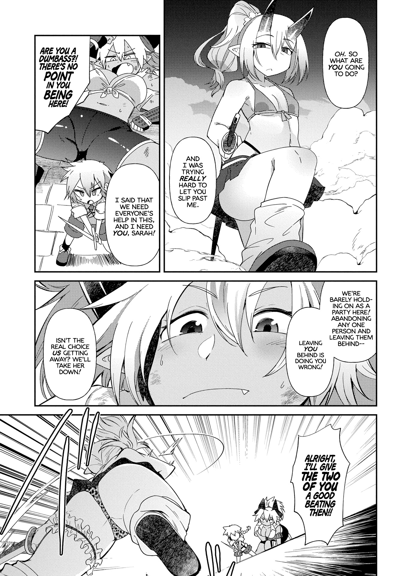 Oversized Sextet Chapter 10 page 9 - Chapter 10: The Giantess and The Dungeon Hunt Part 2