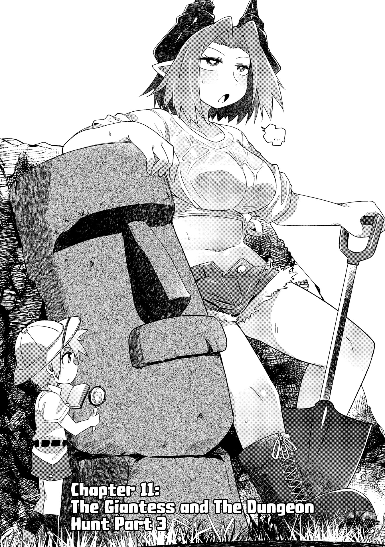 Oversized Sextet Chapter 11 page 1 - Chapter 11: The Giantess and The Dungeon Hunt Part 3