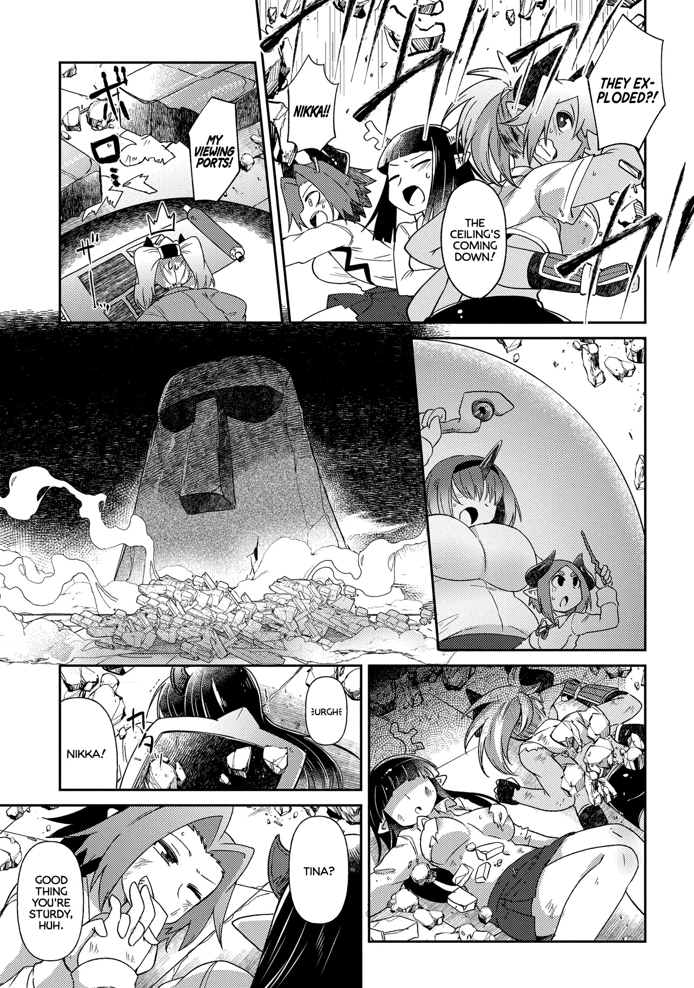 Oversized Sextet Chapter 11 page 17 - Chapter 11: The Giantess and The Dungeon Hunt Part 3