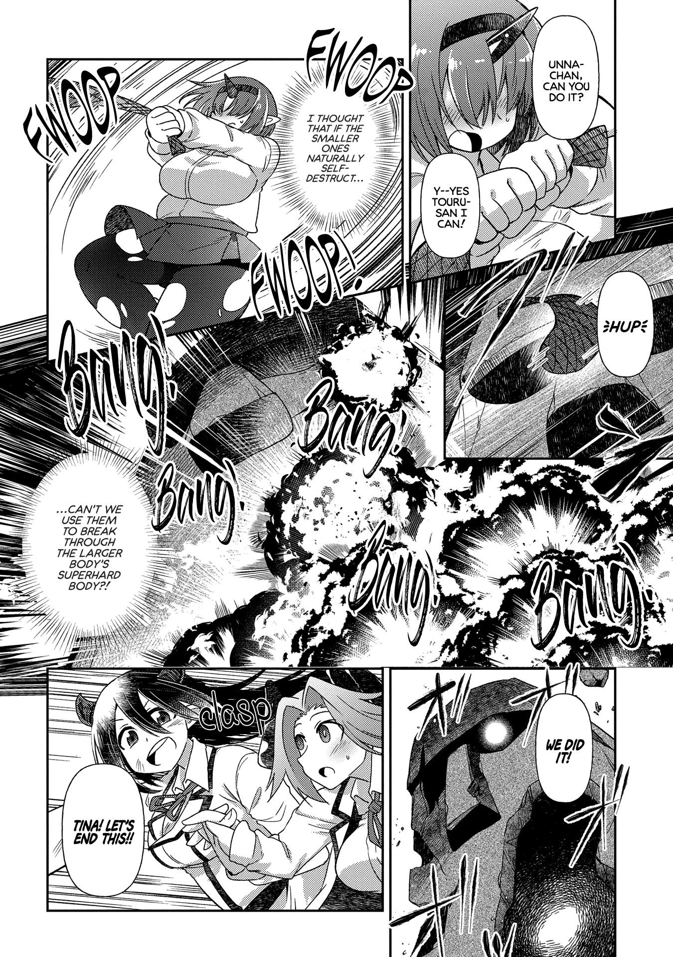 Oversized Sextet Chapter 11 page 20 - Chapter 11: The Giantess and The Dungeon Hunt Part 3
