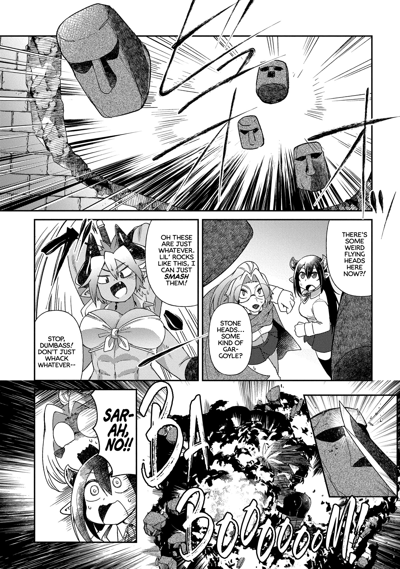Oversized Sextet Chapter 11 page 7 - Chapter 11: The Giantess and The Dungeon Hunt Part 3