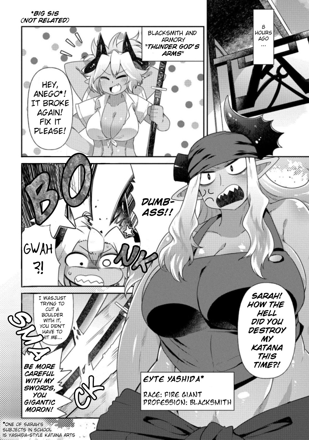 Oversized Sextet Chapter 15 page 4 - Chapter 15: The Giantess and the Curse