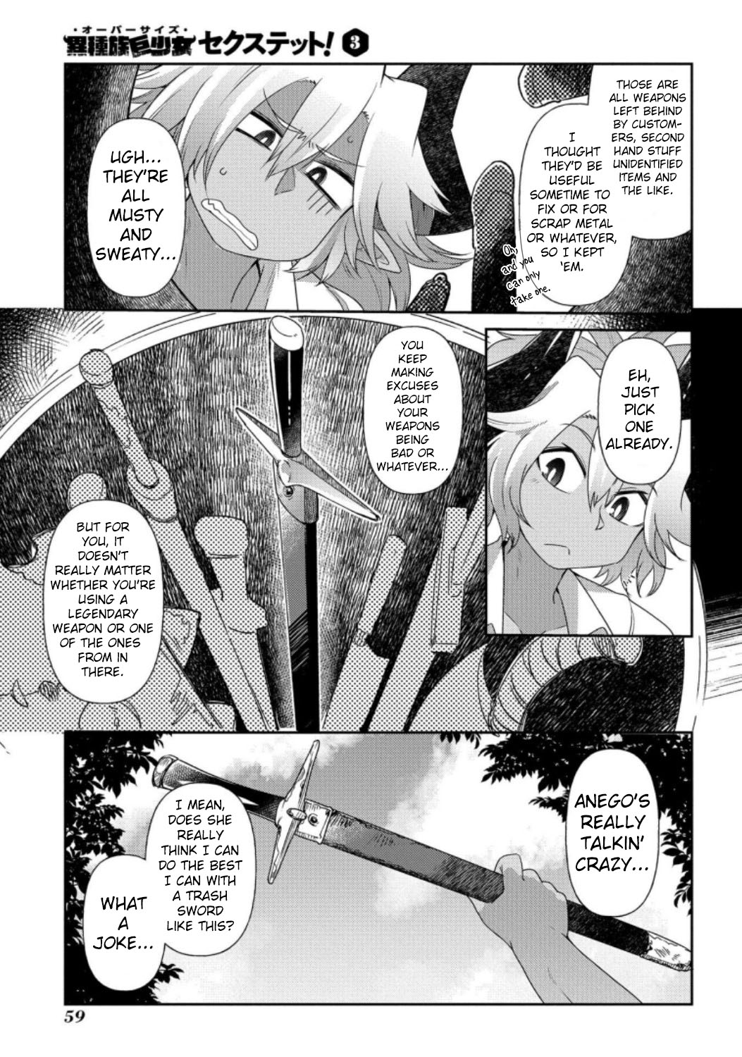 Oversized Sextet Chapter 15 page 7 - Chapter 15: The Giantess and the Curse