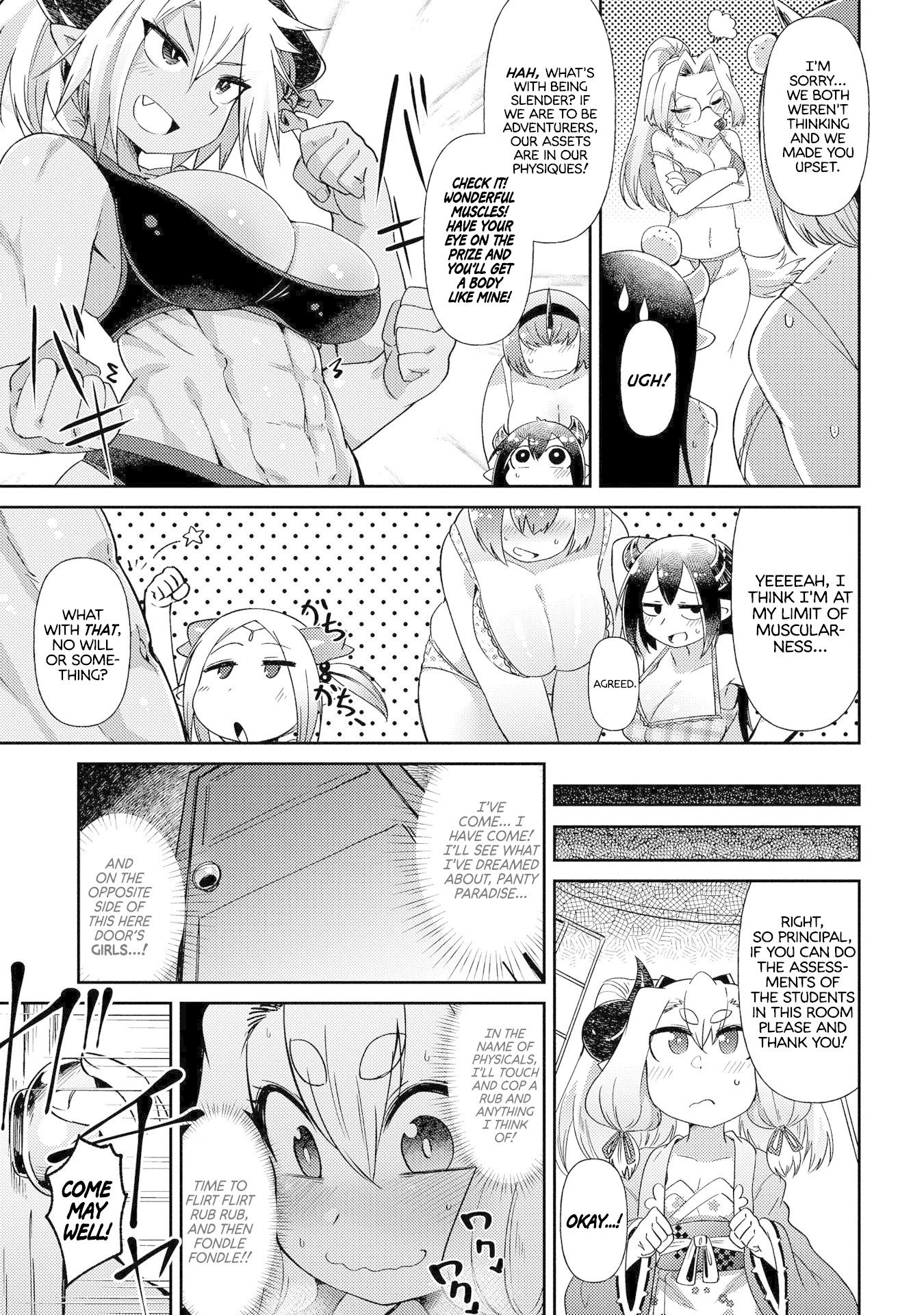 Oversized Sextet Chapter 4 page 11 - Chapter 4: The Giantess and Physical Assessments
