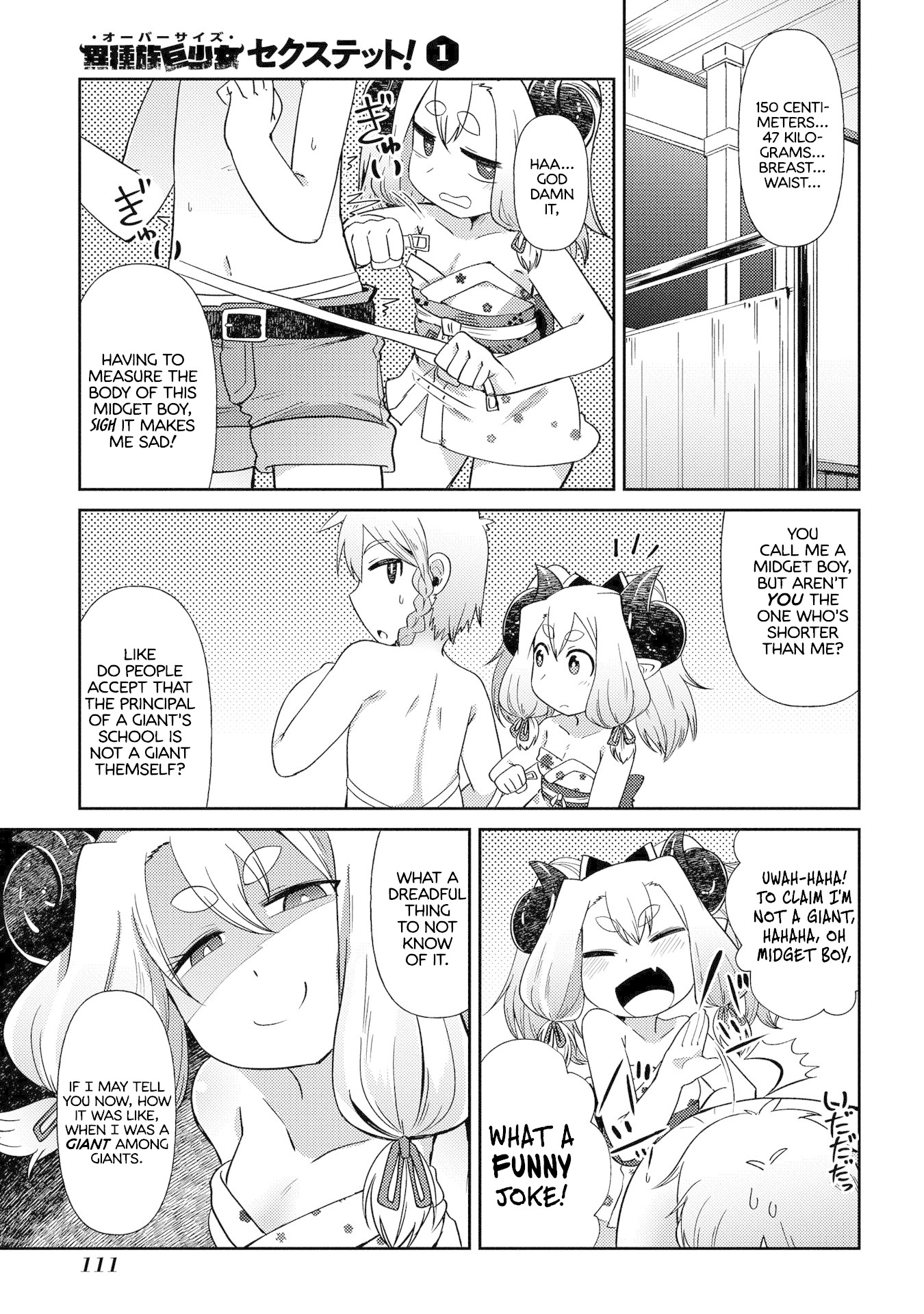 Oversized Sextet Chapter 4 page 13 - Chapter 4: The Giantess and Physical Assessments