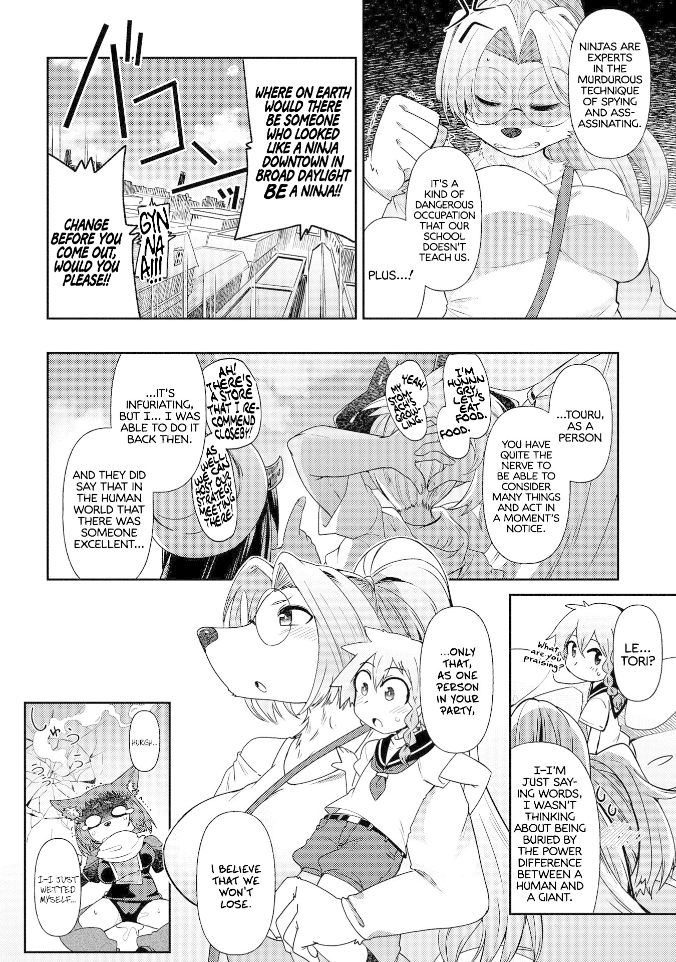 Oversized Sextet Chapter 5 page 22 - Chapter 5: The Giantess and the Day Off