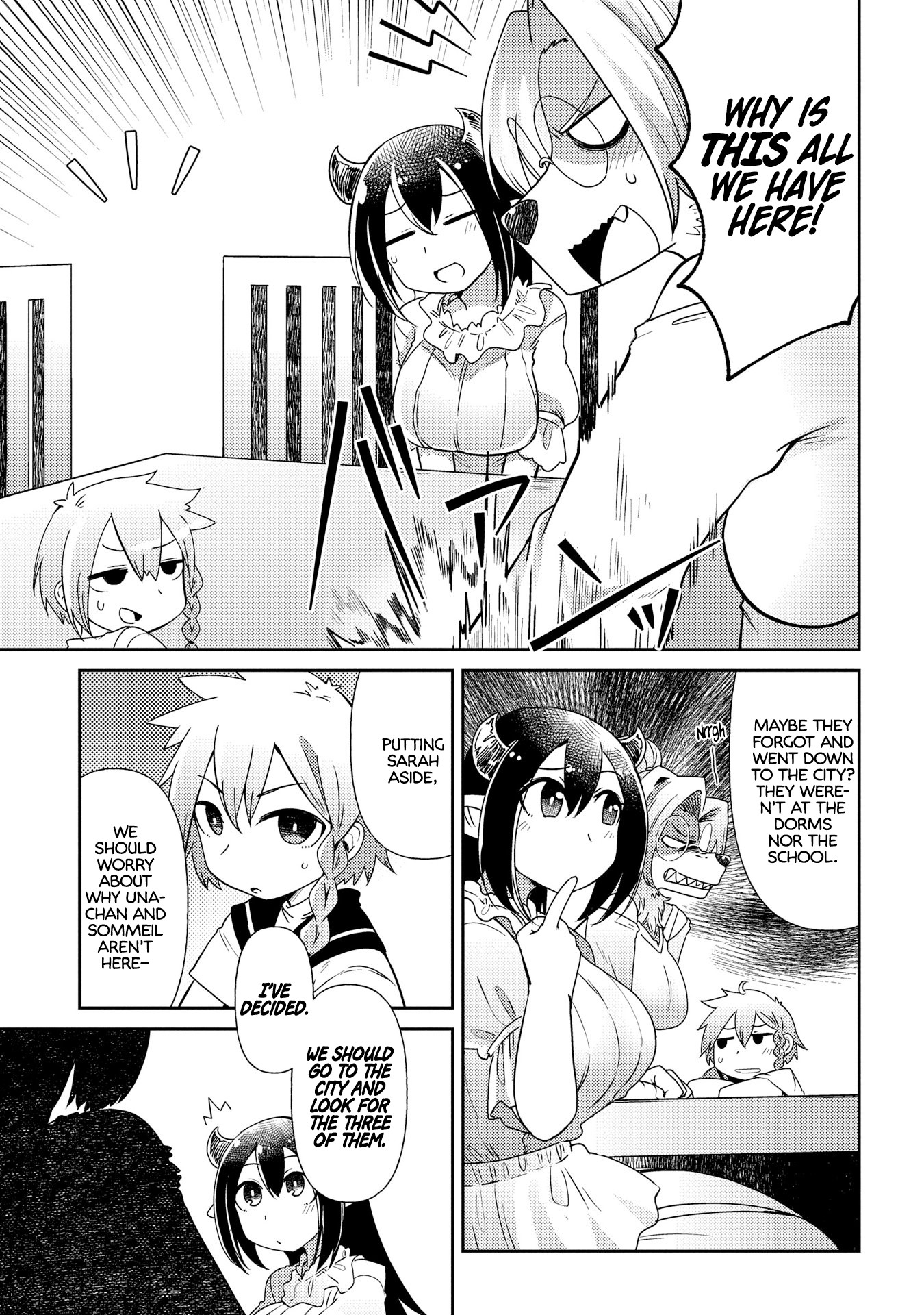 Oversized Sextet Chapter 5 page 5 - Chapter 5: The Giantess and the Day Off