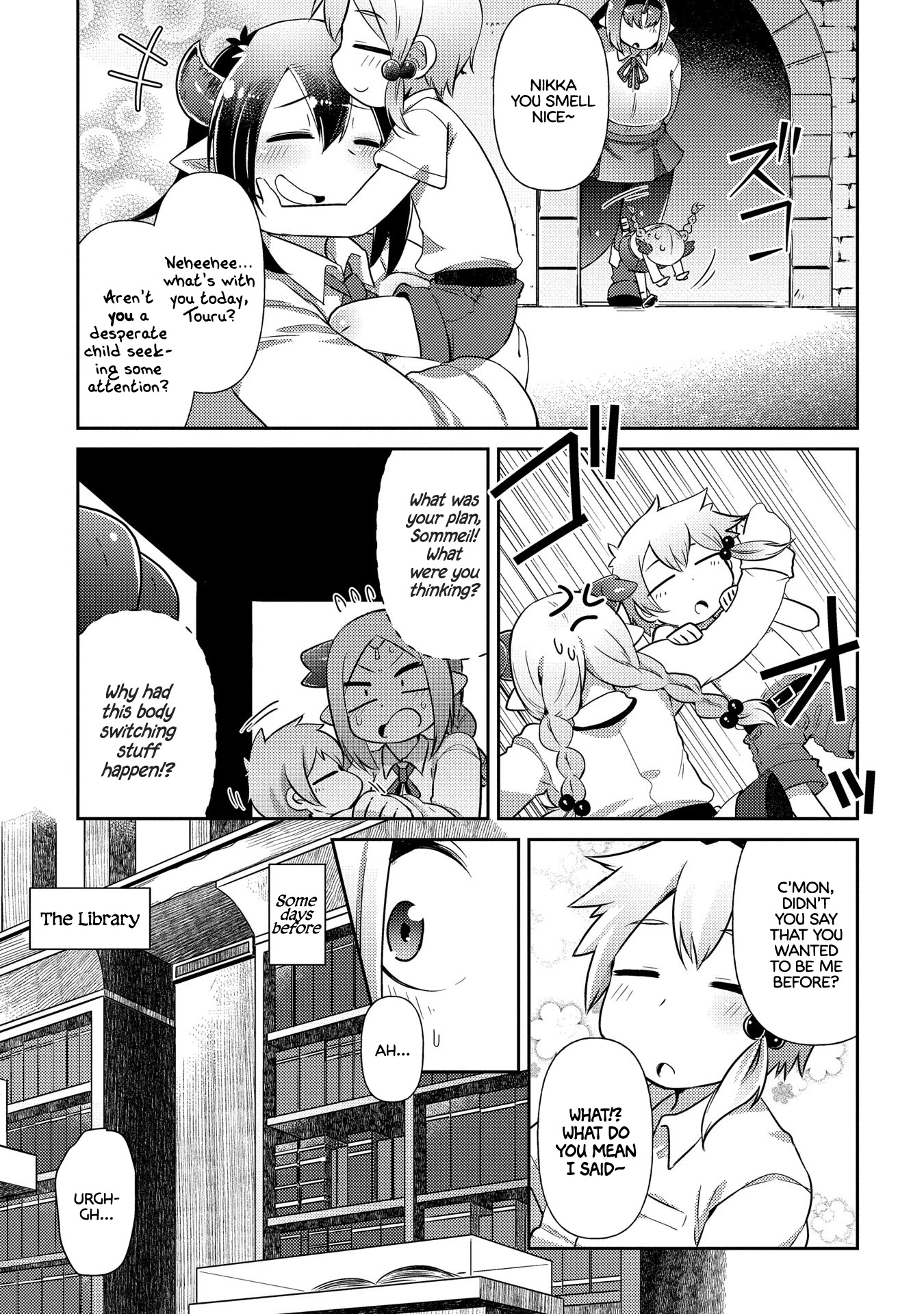Oversized Sextet Chapter 6 page 10 - Chapter 6: The Giantess and The Swap Day