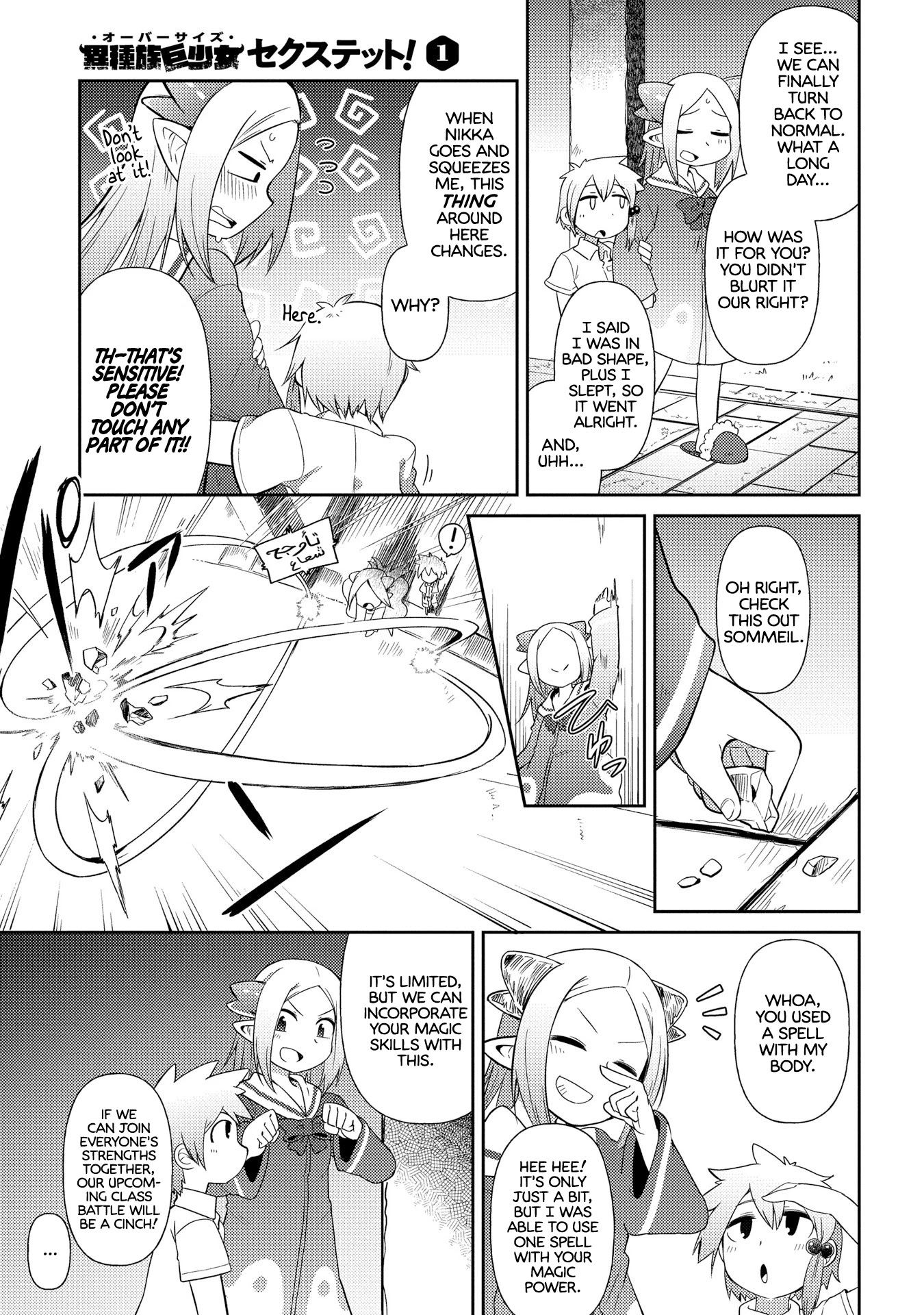 Oversized Sextet Chapter 6 page 24 - Chapter 6: The Giantess and The Swap Day