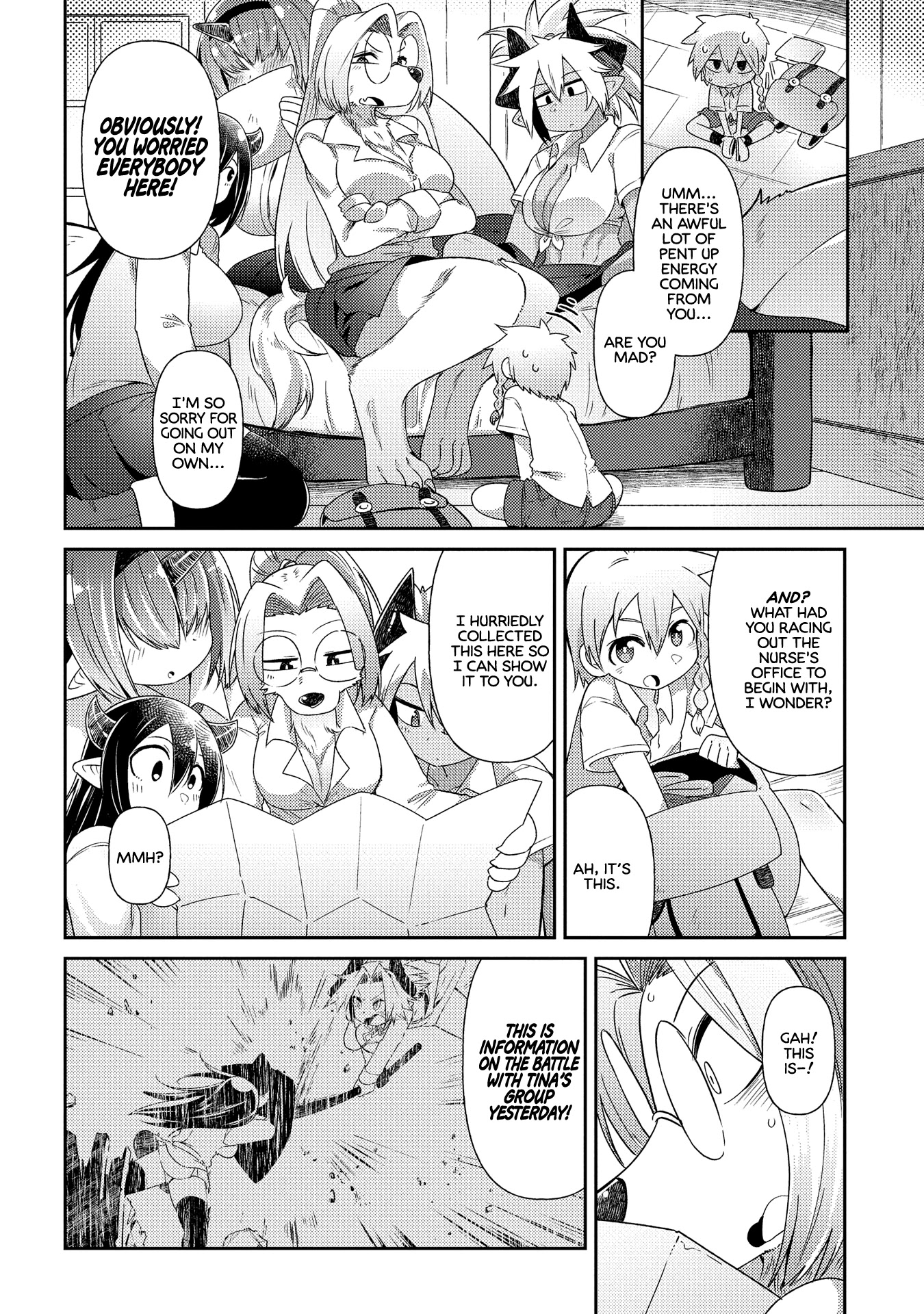 Oversized Sextet Chapter 8 page 22 - Chapter 8: The Giantess and the Thing to Search For