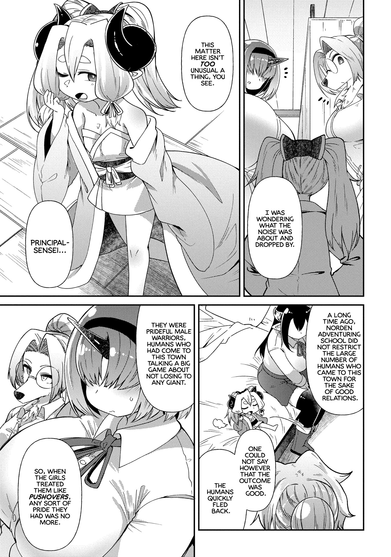 Oversized Sextet Chapter 8 page 5 - Chapter 8: The Giantess and the Thing to Search For