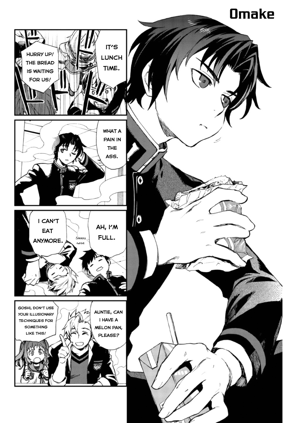 Owari no Seraph: Guren Ichinose's Catastrophe at 16 Chapter 14.5 page 4 - Chapter 14.5: Omake from Volume 1 to Volume 3
