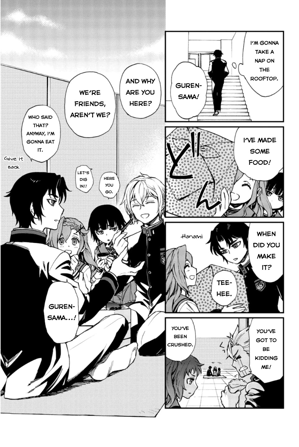 Owari no Seraph: Guren Ichinose's Catastrophe at 16 Chapter 14.5 page 5 - Chapter 14.5: Omake from Volume 1 to Volume 3