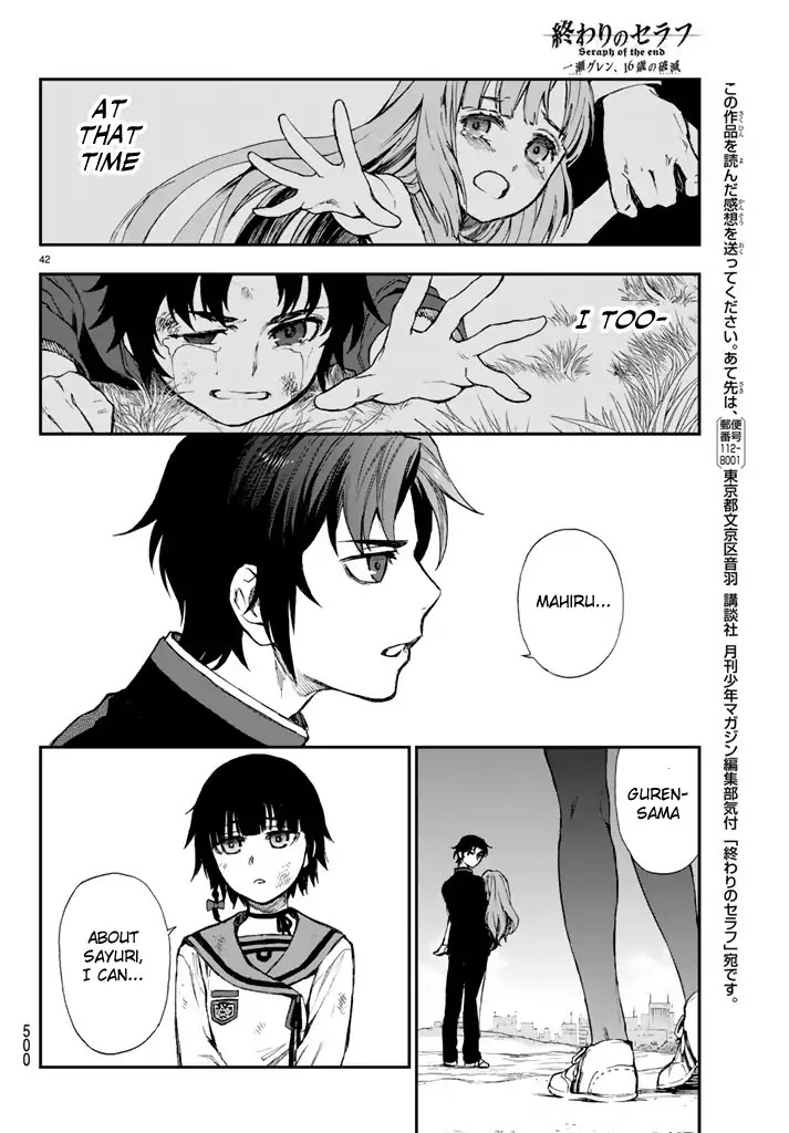 Owari no Seraph: Guren Ichinose's Catastrophe at 16 Chapter 4 page 42 - Chapter 4