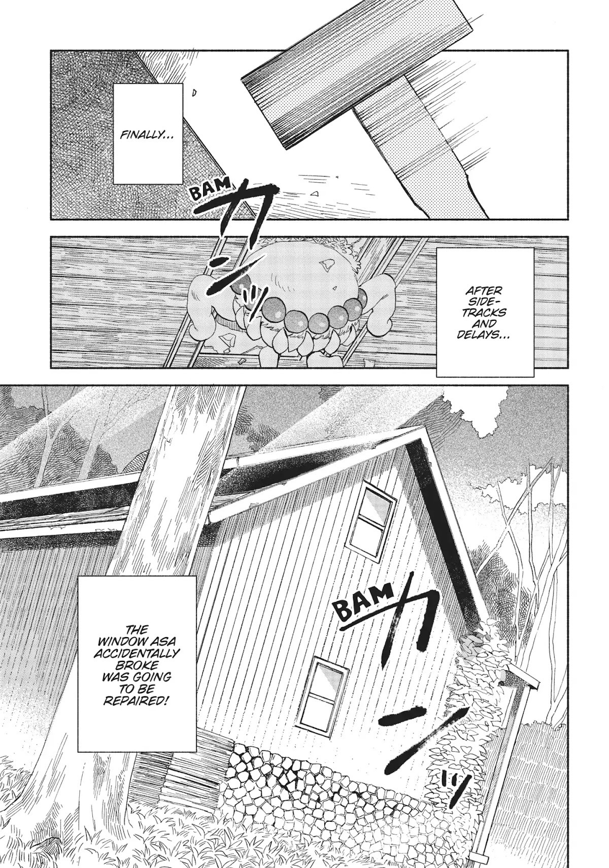 Owari Nochi, Asanagi Kurashi. Chapter 11 page 1 - Chapter 11: A New Door & Veggie Chirashi-Sushi