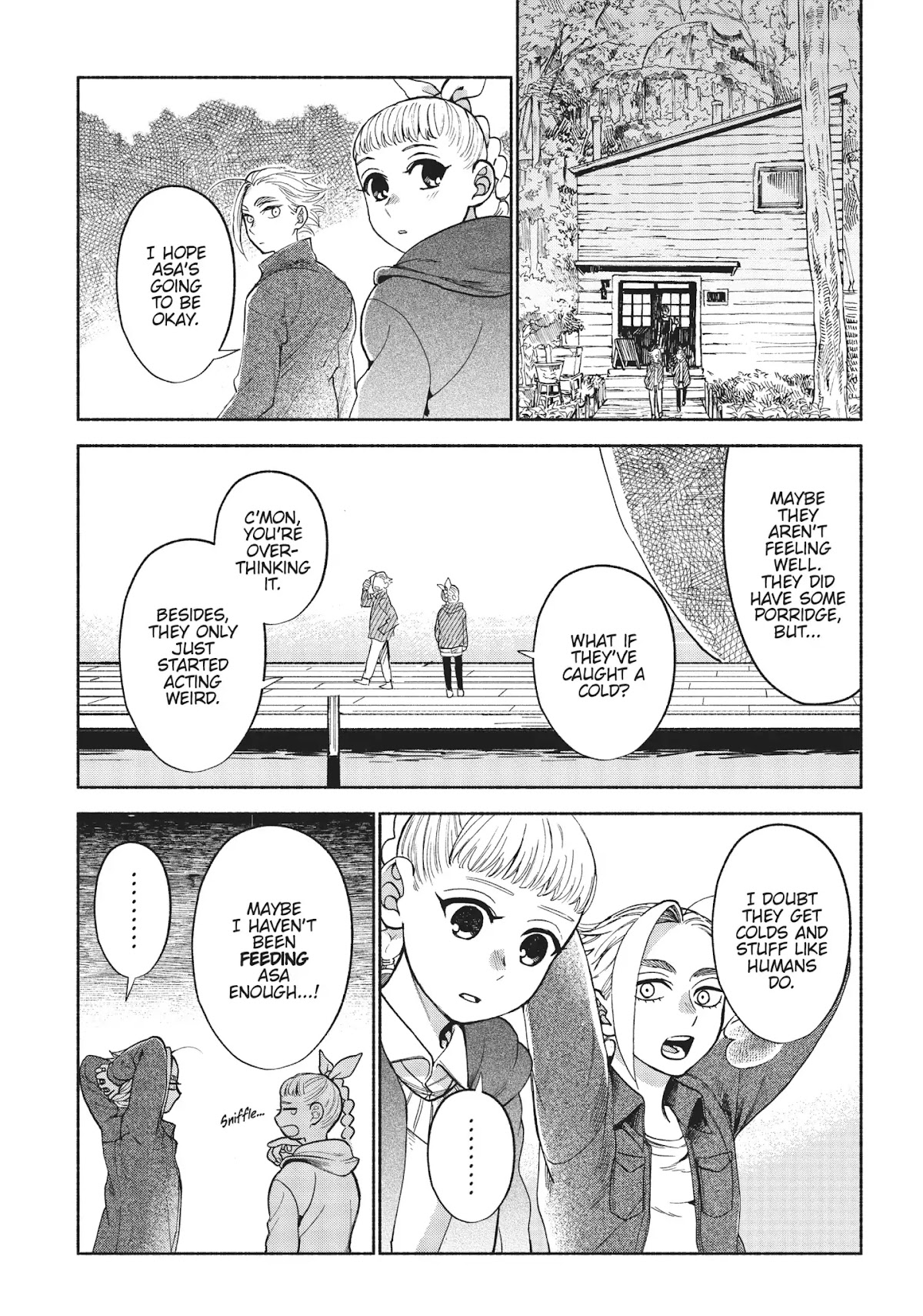 Owari Nochi, Asanagi Kurashi. Chapter 12 page 15 - Chapter 12: Winter Begins & Chicken and Rice Porridge