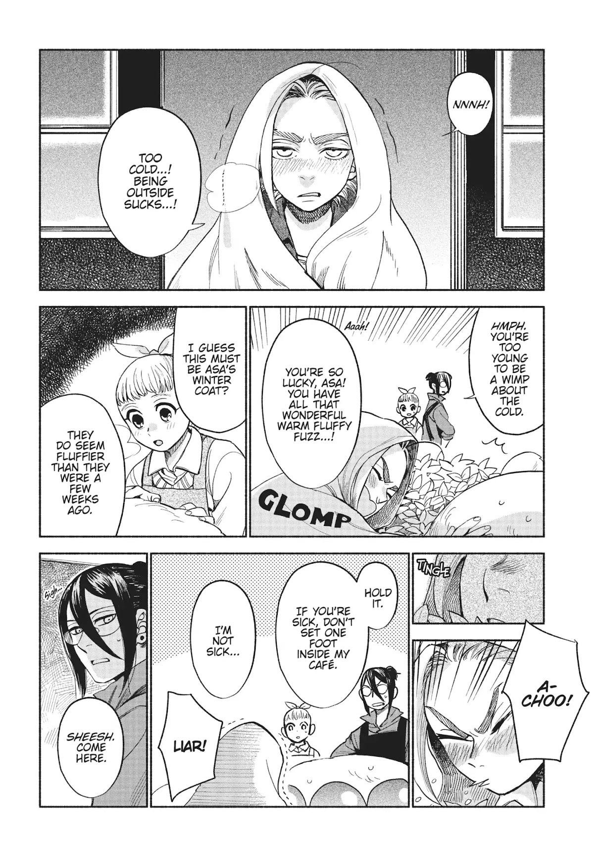 Owari Nochi, Asanagi Kurashi. Chapter 12 page 4 - Chapter 12: Winter Begins & Chicken and Rice Porridge
