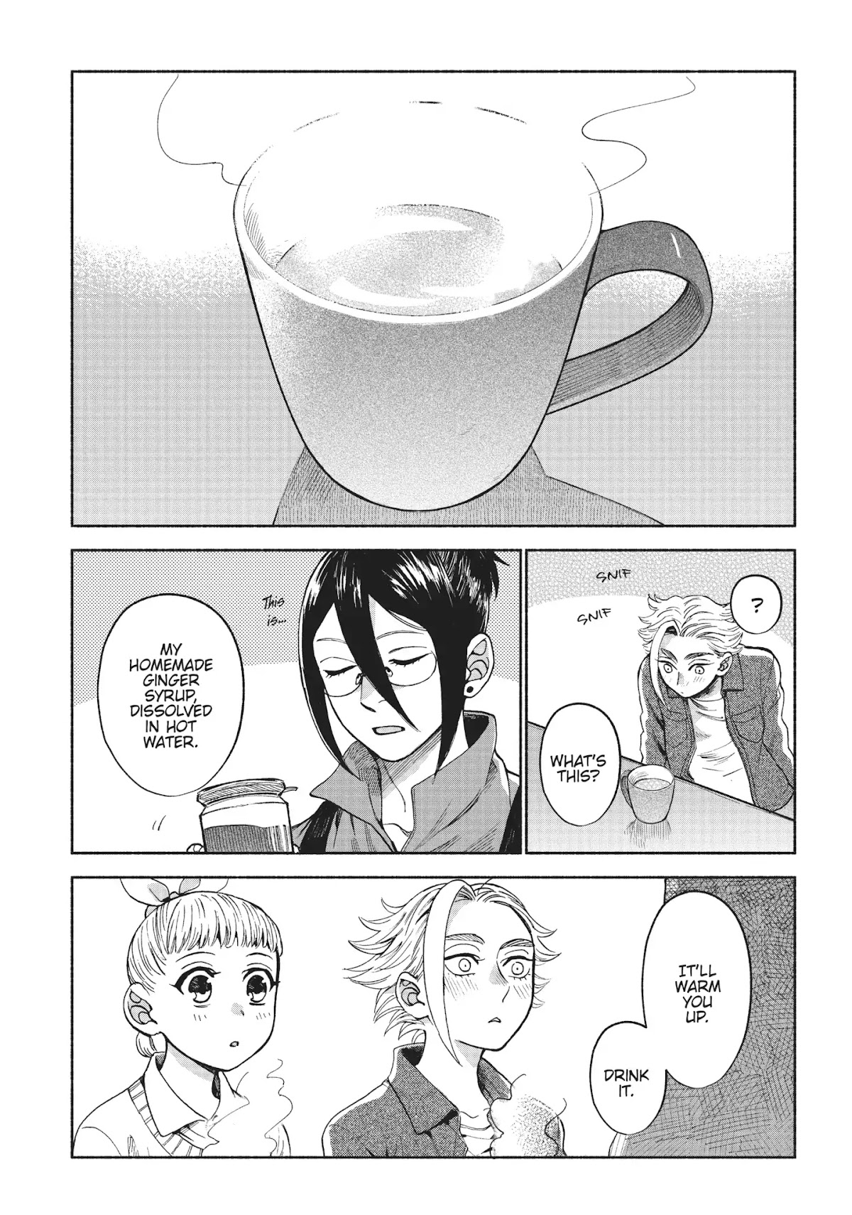 Owari Nochi, Asanagi Kurashi. Chapter 12 page 5 - Chapter 12: Winter Begins & Chicken and Rice Porridge