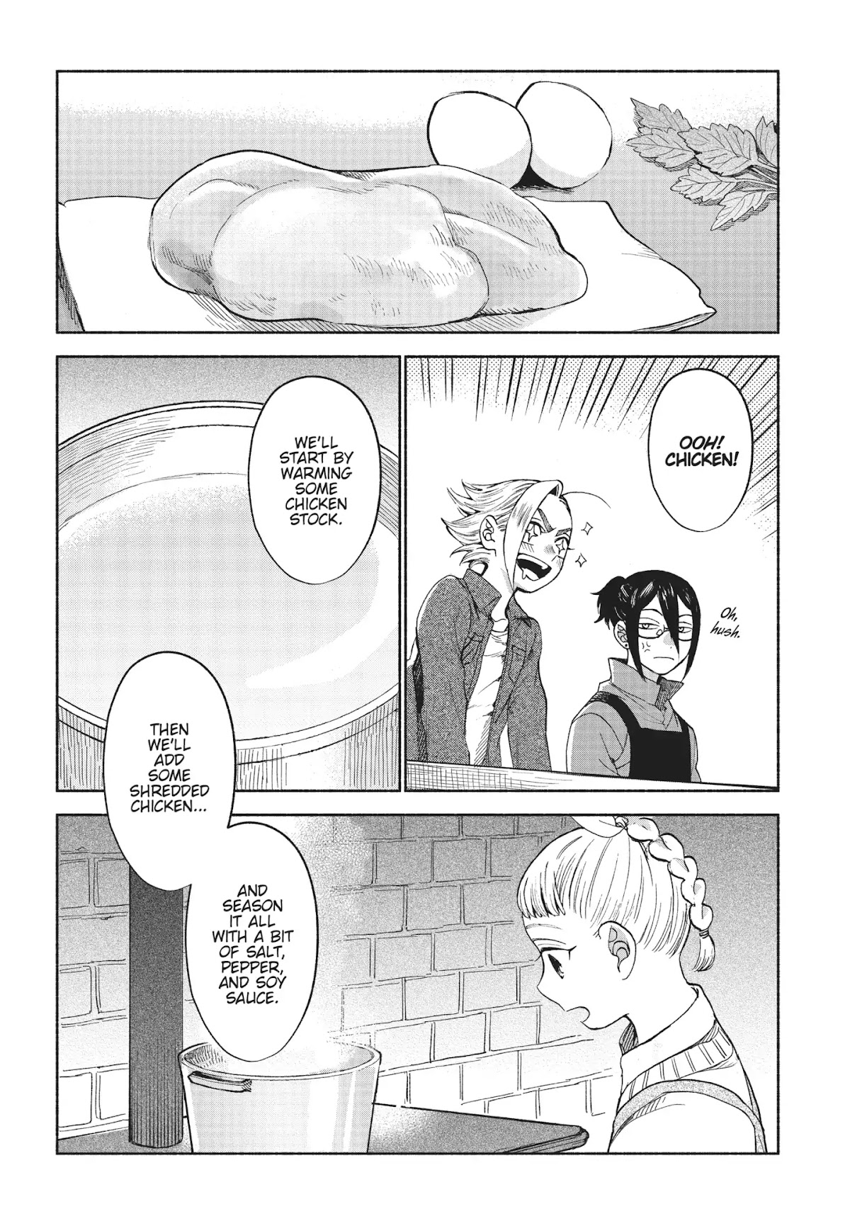 Owari Nochi, Asanagi Kurashi. Chapter 12 page 8 - Chapter 12: Winter Begins & Chicken and Rice Porridge