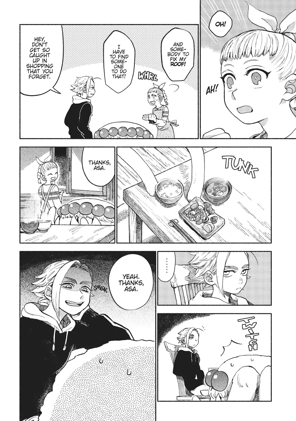 Owari Nochi, Asanagi Kurashi. Chapter 6 page 4 - Chapter 6: Morning Market & Walnut Soup