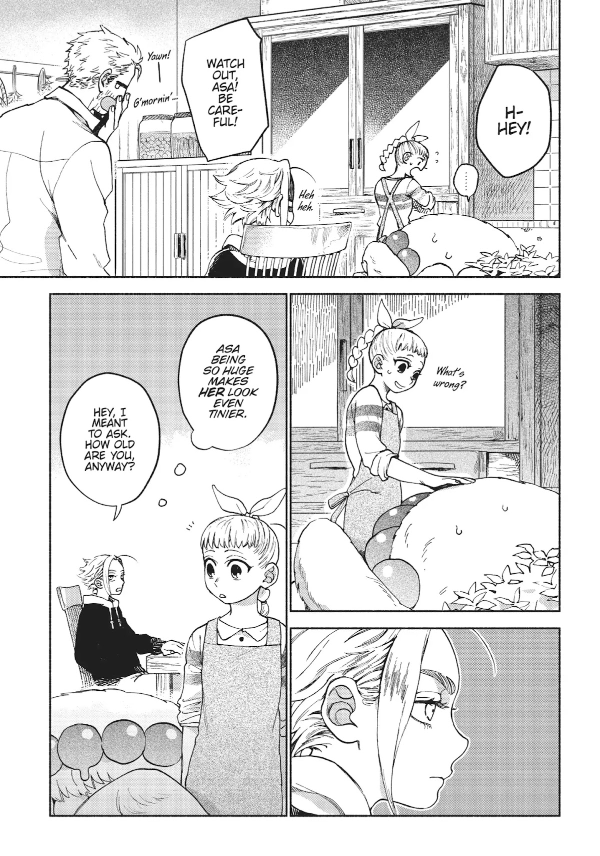 Owari Nochi, Asanagi Kurashi. Chapter 6 page 5 - Chapter 6: Morning Market & Walnut Soup