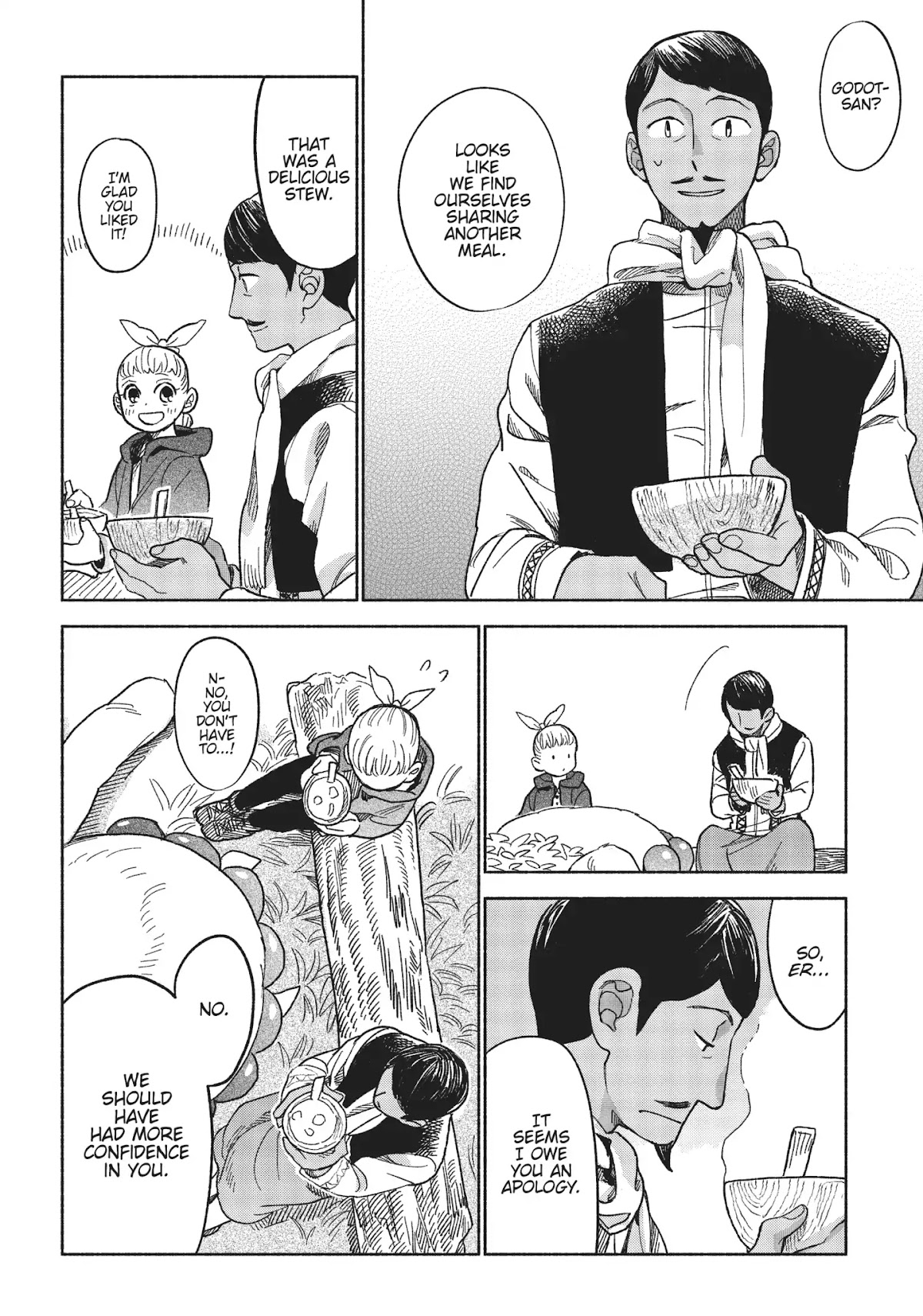 Owari Nochi, Asanagi Kurashi. Chapter 7 page 34 - Chapter 7: Missing Asa & a Creamy Stew