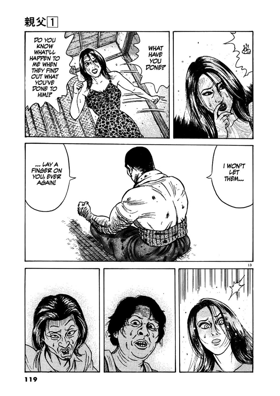 Oyaji Chapter 5 page 13 - Chapter 5: I won't Let Anybody Hurt You