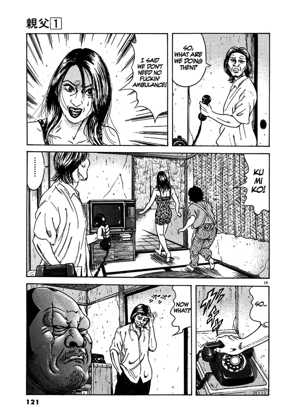 Oyaji Chapter 5 page 15 - Chapter 5: I won't Let Anybody Hurt You