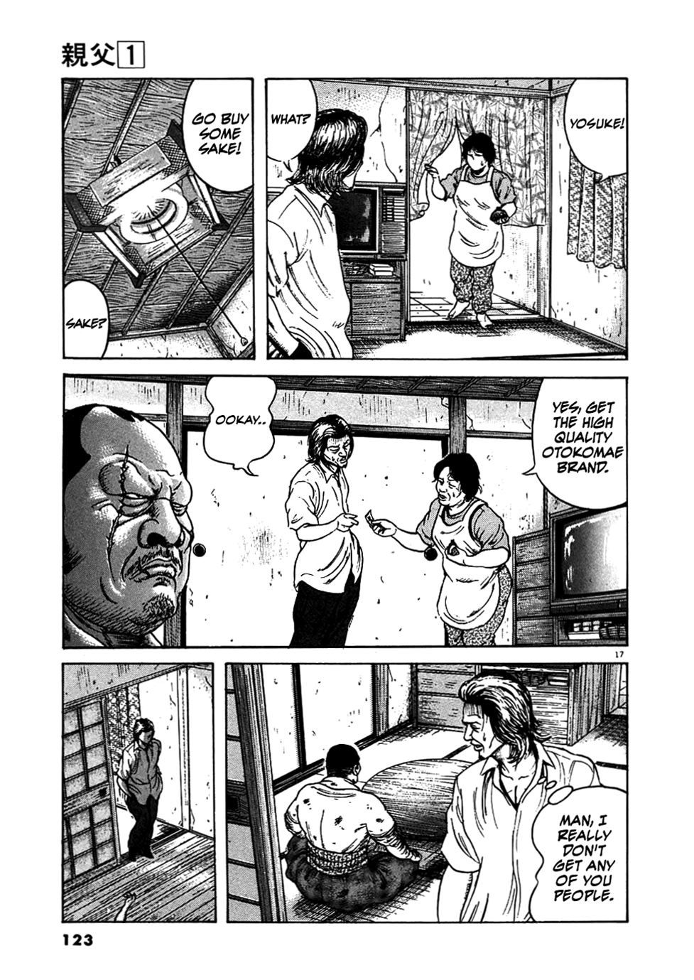 Oyaji Chapter 5 page 17 - Chapter 5: I won't Let Anybody Hurt You