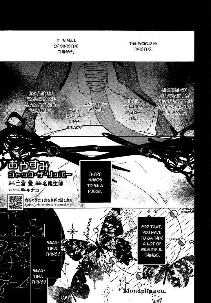 Oyasumi Jack the Ripper Chapter 9 page 2 - Chapter 9 : Cut 9. Good morning to my new self