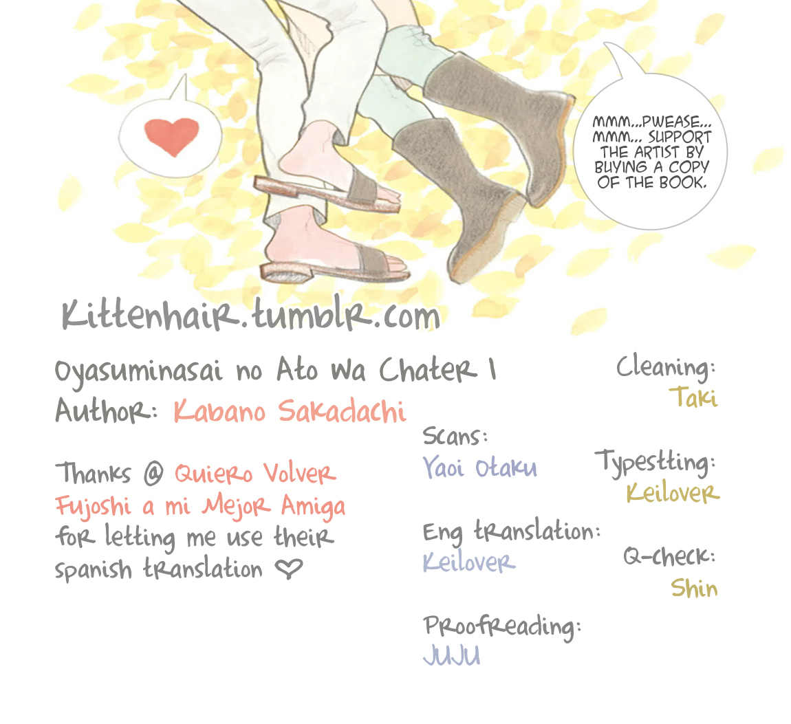 Oyasuminasai no Ato wa Chapter 1 page 1 - Chapter 1