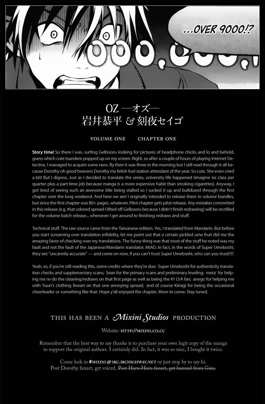 OZ (TOKIYA Seigo) Chapter 1 page 85 - Chapter 1