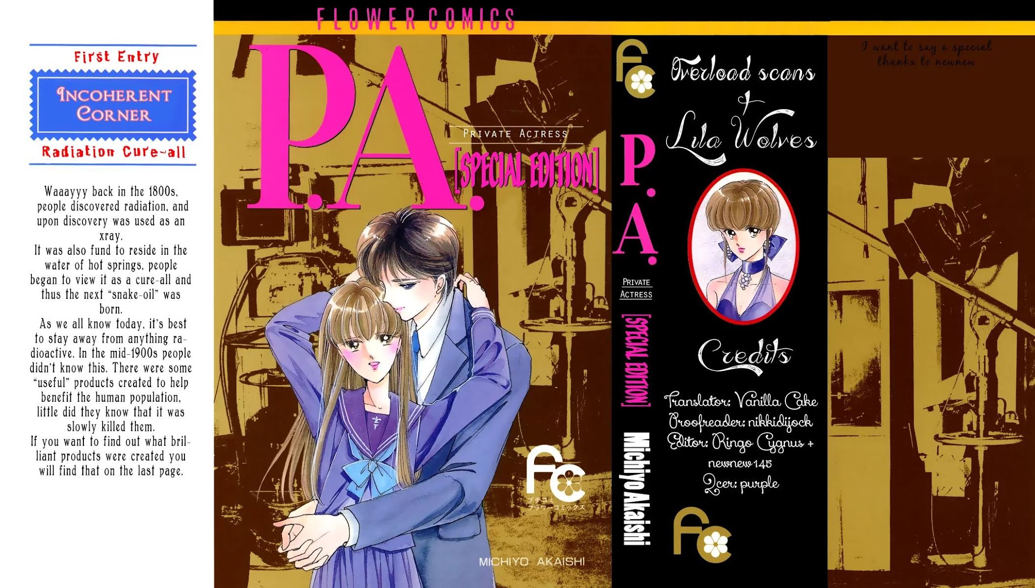 P.A. Tokubetsuhen Chapter 1 page 1 - Chapter 1: Flowers for James Dean
