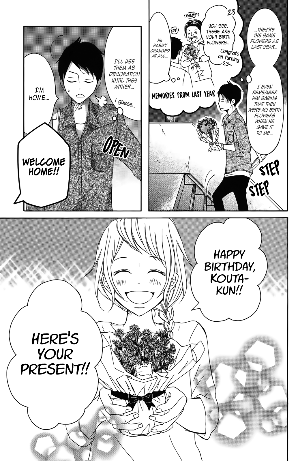 P to JK Chapter 30 page 28 - Chapter 30: Aster's Language of Flowers