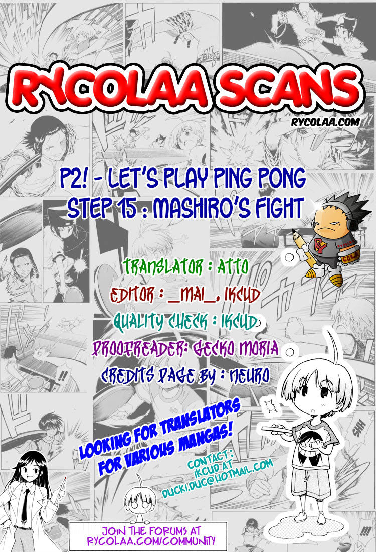 P2! - Let's Play Pingpong! Chapter 15 page 23 - Chapter 15 : STEP 15 - Mashiro's Fight