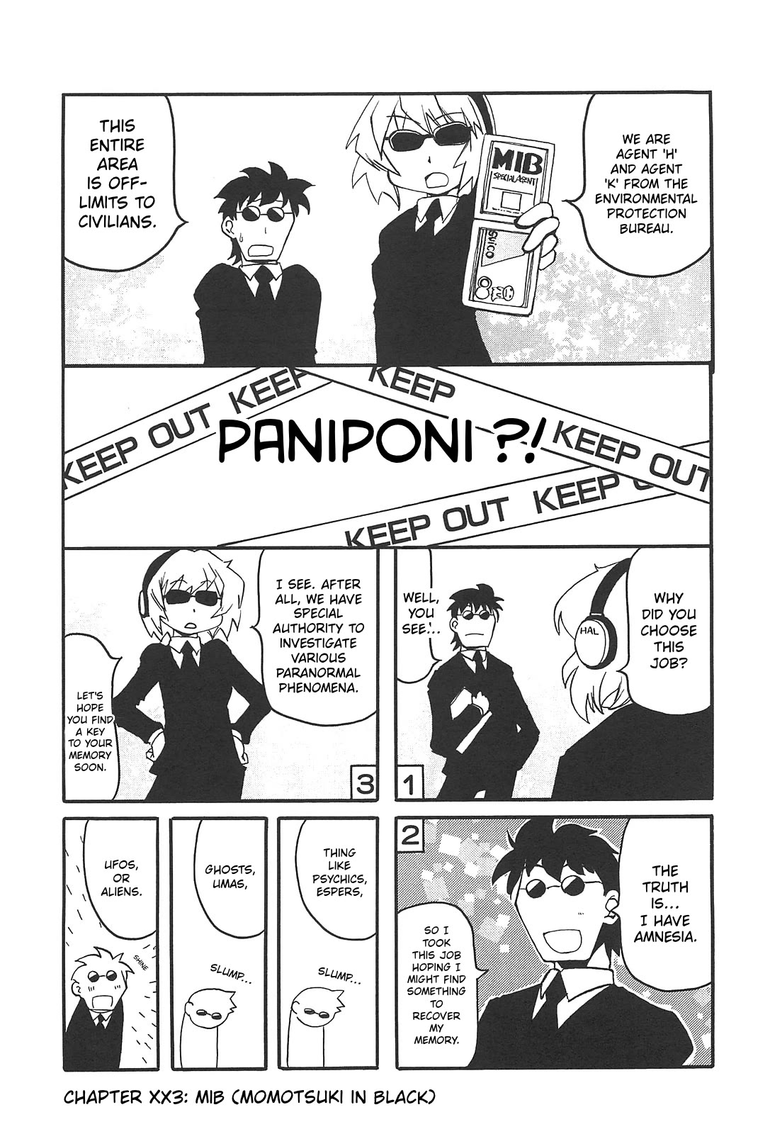 Pani Poni Chapter 163 page 1 - Chapter 163: MIB (Momotsuki in Black)