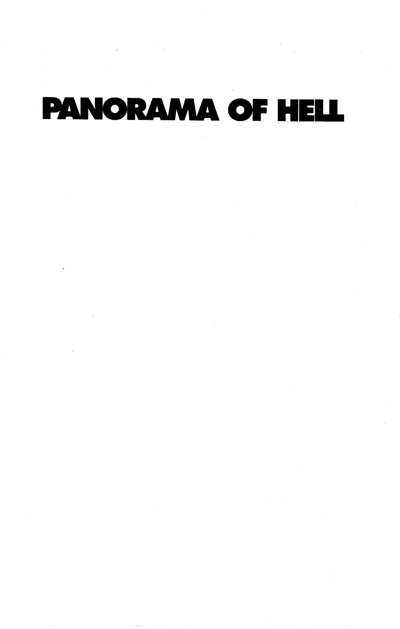 Panorama of Hell Chapter 1 page 2 - Chapter 1