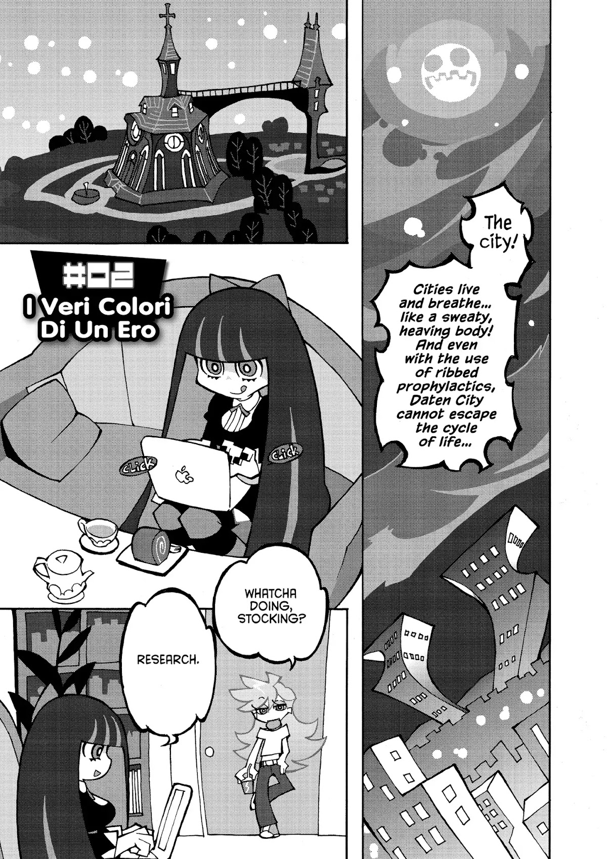 Panty & Stocking with Garterbelt Chapter 2 page 1 - Chapter 2: Veri Colori Di Un Ero
