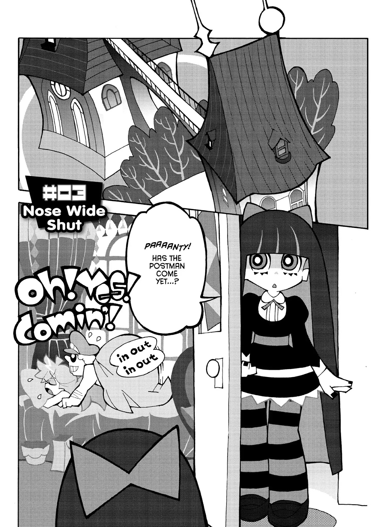 Panty & Stocking with Garterbelt Chapter 3 page 1 - Chapter 3: Nose Wide Shut