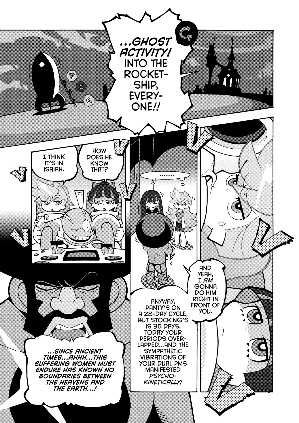 Panty & Stocking with Garterbelt Chapter 7 page 3 - Chapter 7: Cheese Horror Day