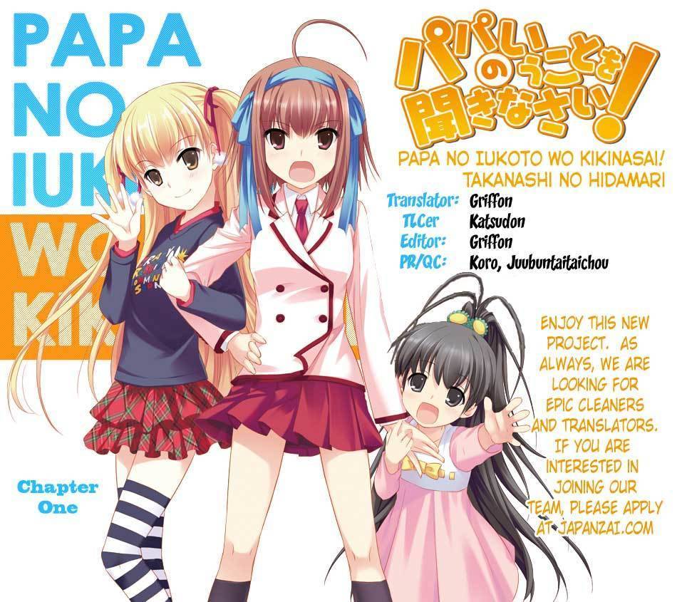 Papa no Iu Koto o Kikinasai! - Takanashi no Hidamari Chapter 1 page 34 - Chapter 1